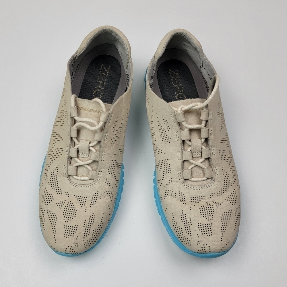 Youth Kids Cole Haan Zerogrand Perforated Dress Sneakers Shoes 6 - Picture 10 of 12
